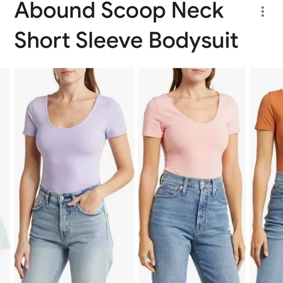 NWT abound scoop neck bodysuit - Picture 2 of 11
